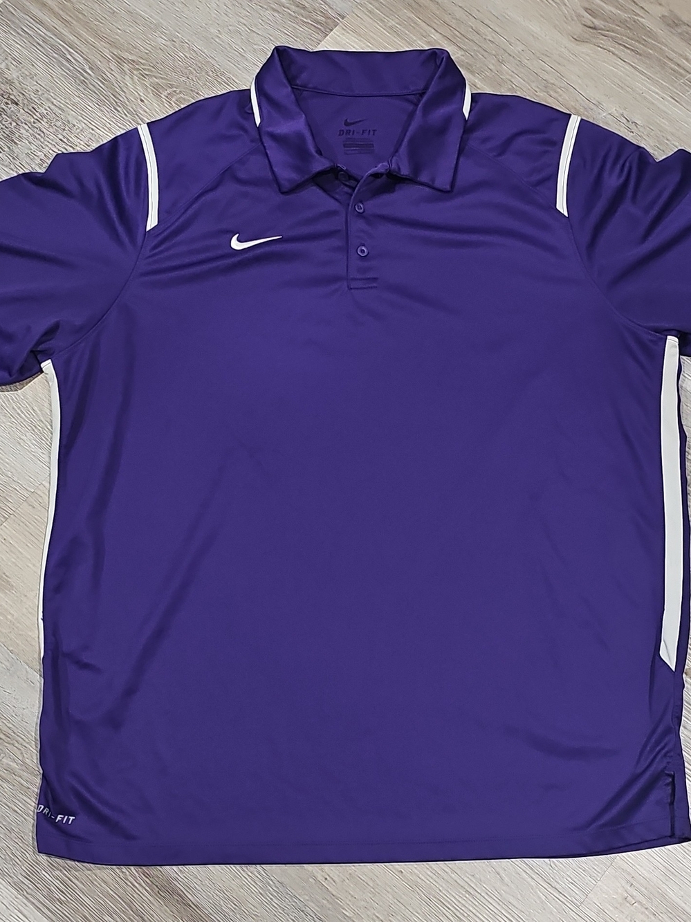 Nike Purple Polo with White Trim XL
